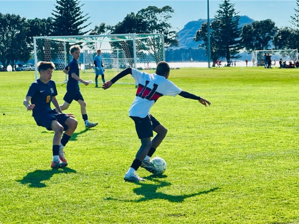 Connor Bowen playing football, school and club