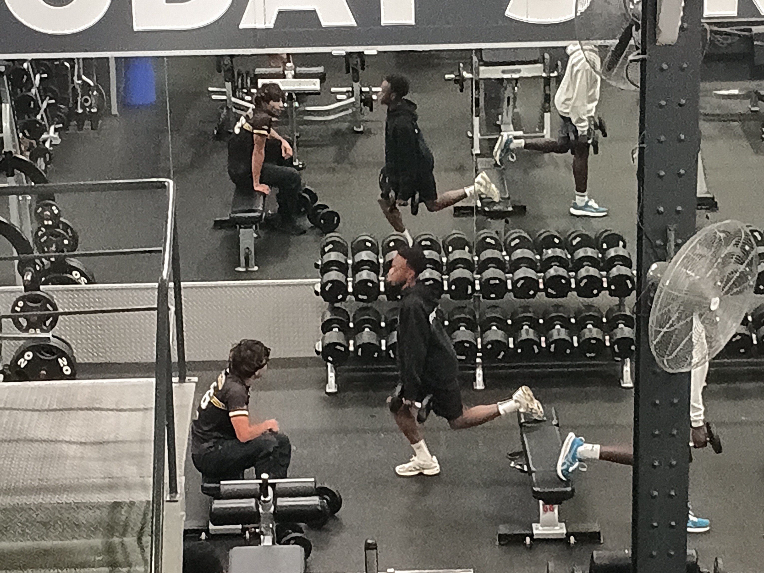 Connor Bowen strength and conditioning gym session